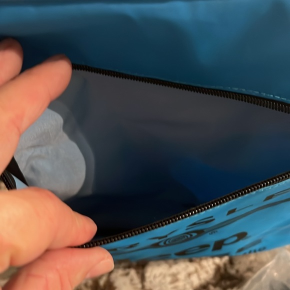 Old school vintage retro seat cushion Carolina Panthers 🐆 with pouch - Picture 3 of 9